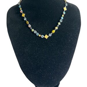 Lia Sophia Cache Multi Color Gem Stone Choker Necklace